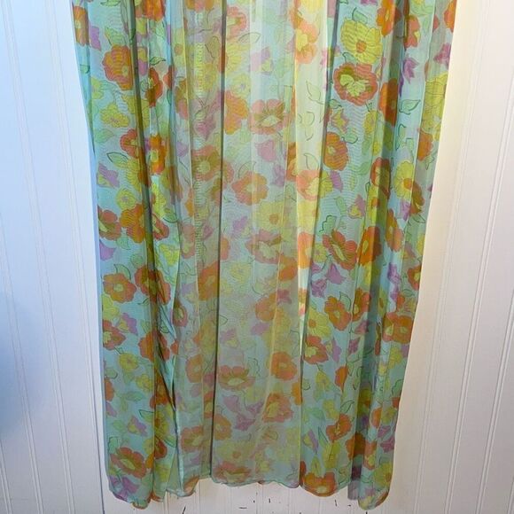 Savage x Fenty Free Spirit Floral Mesh Sheer Full Length Robe Women’s Size 2X/3X - Picture 5 of 9